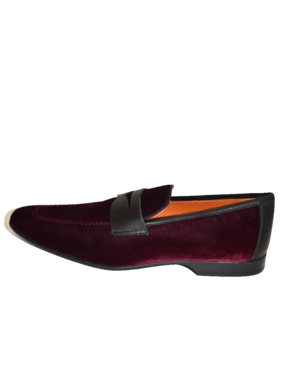 New! Magnanni Vale Velvet Penny Loafer Shoes Size 10 US Burgundy 23686 DD32 43